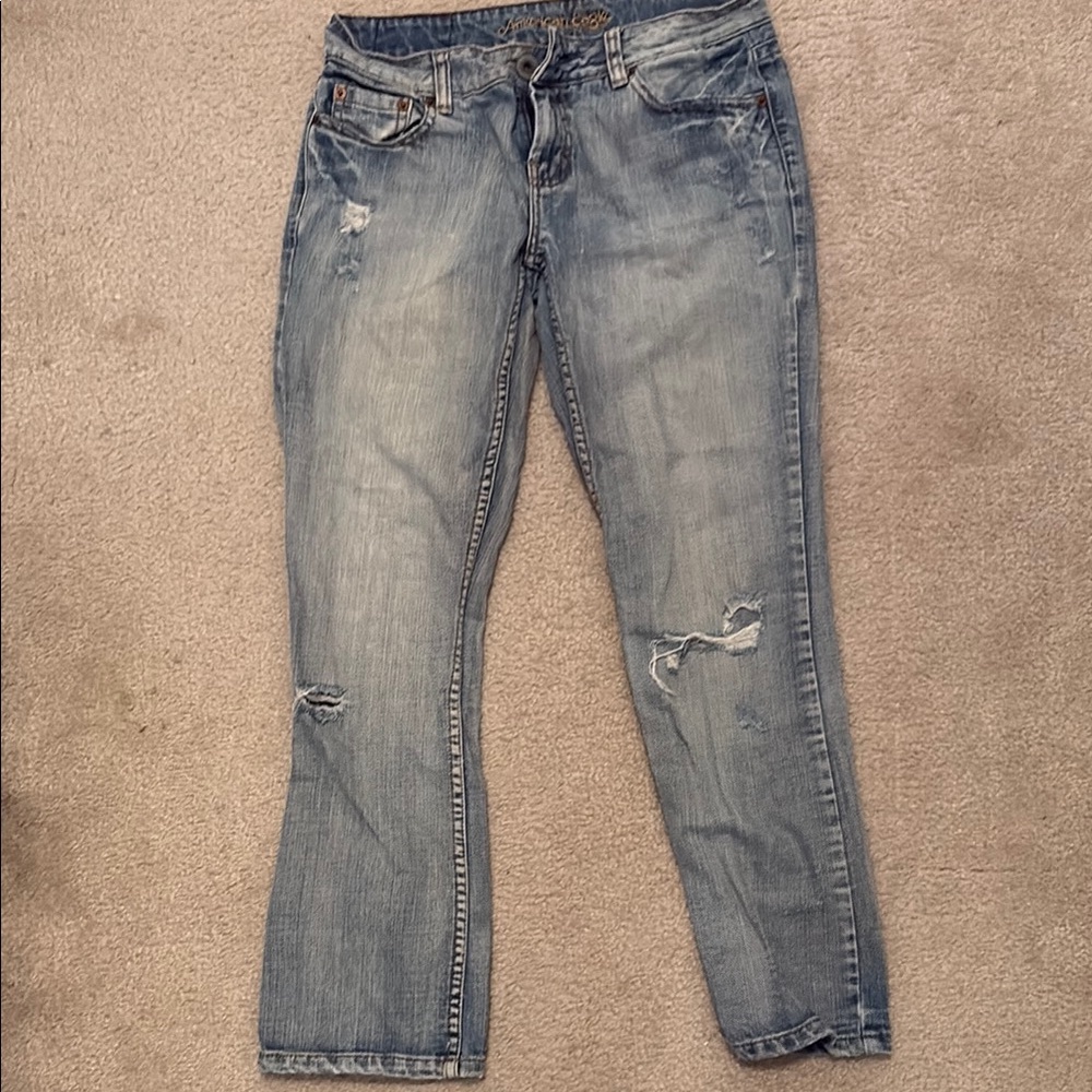 American Eagle Outfitters Light Blue Boyfriend Jeans